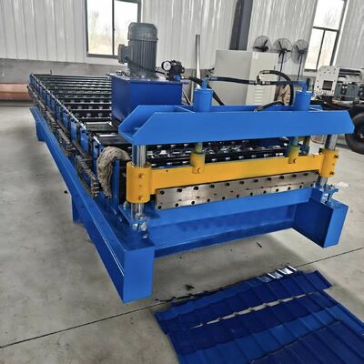380V 50HZ 3P Rib Panel Roll Forming Machine Steel Roofing Sheet Making Machine