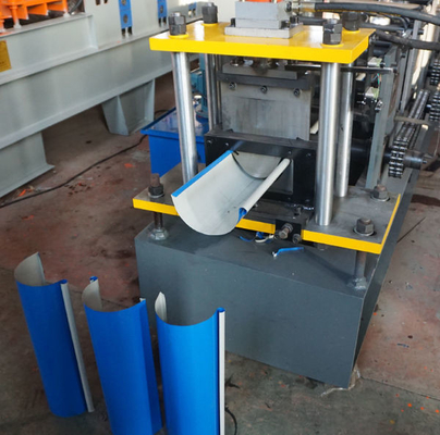 ​Half Round Water Steel PPGI Rain Gutter Roll Forming Machine Automatic Seamless