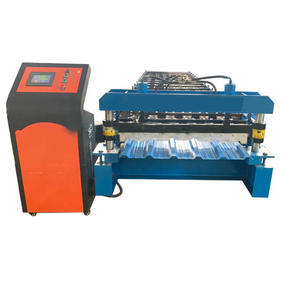 6 Waves Roof Roll Forming Machine Trapezoidal Profile Metal Making Ibr