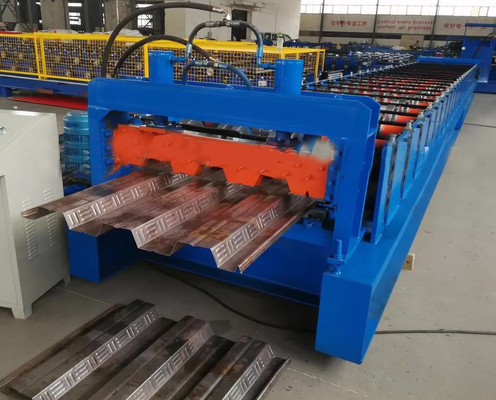 Metal Cold PLC Floor Deck Machine Thickness 1.5mm 22kw