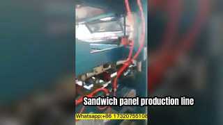 Sandwich panel production line